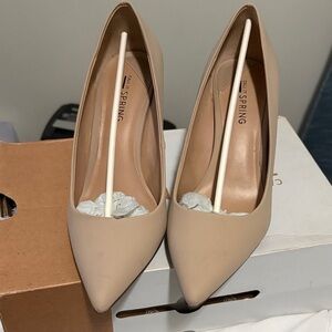 Call It Spring Women's Nude Pointed-Toe Pumps size 7
